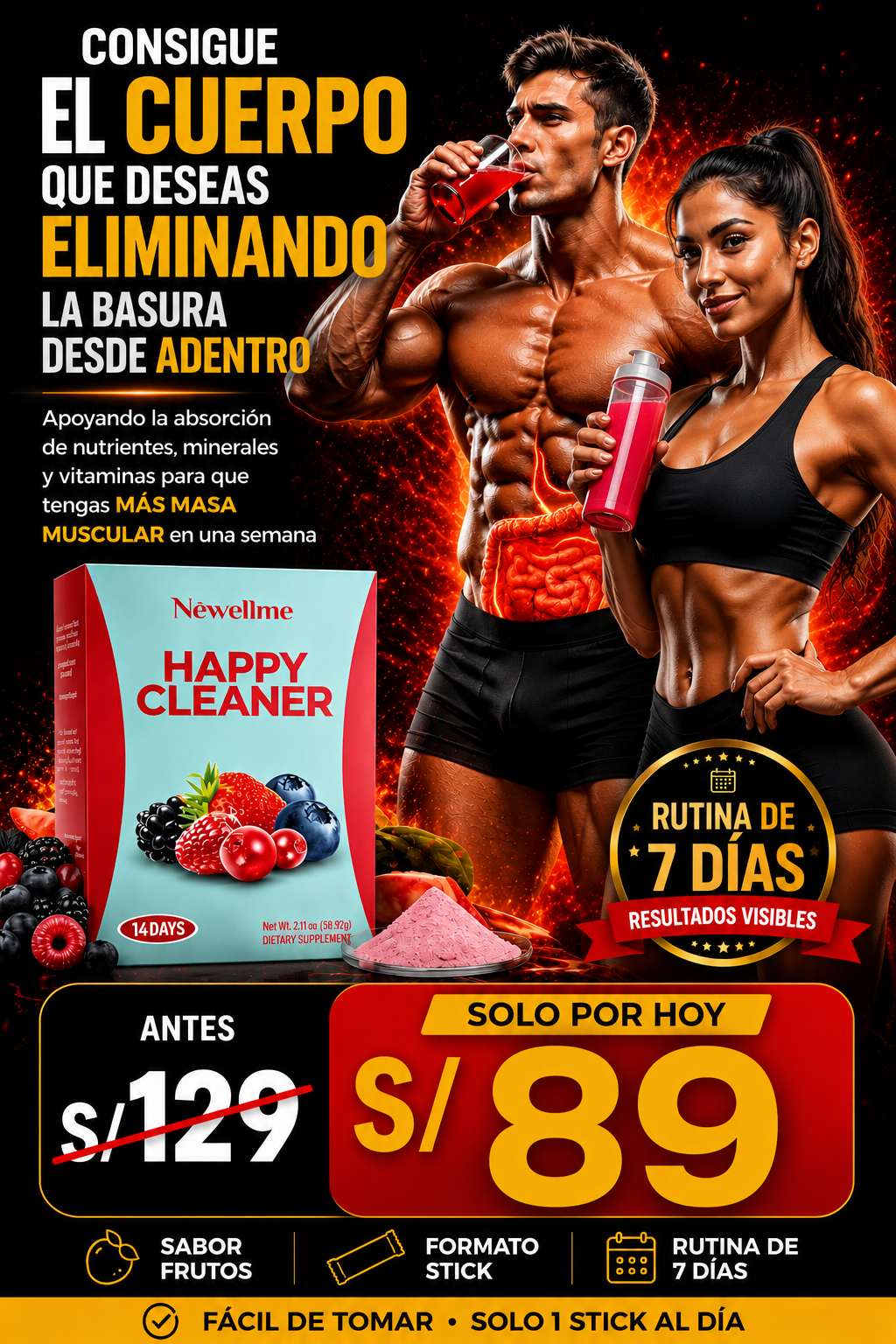 HAPPY CLEANER - EXPULSA LA BASURA DESTE ADENTRO