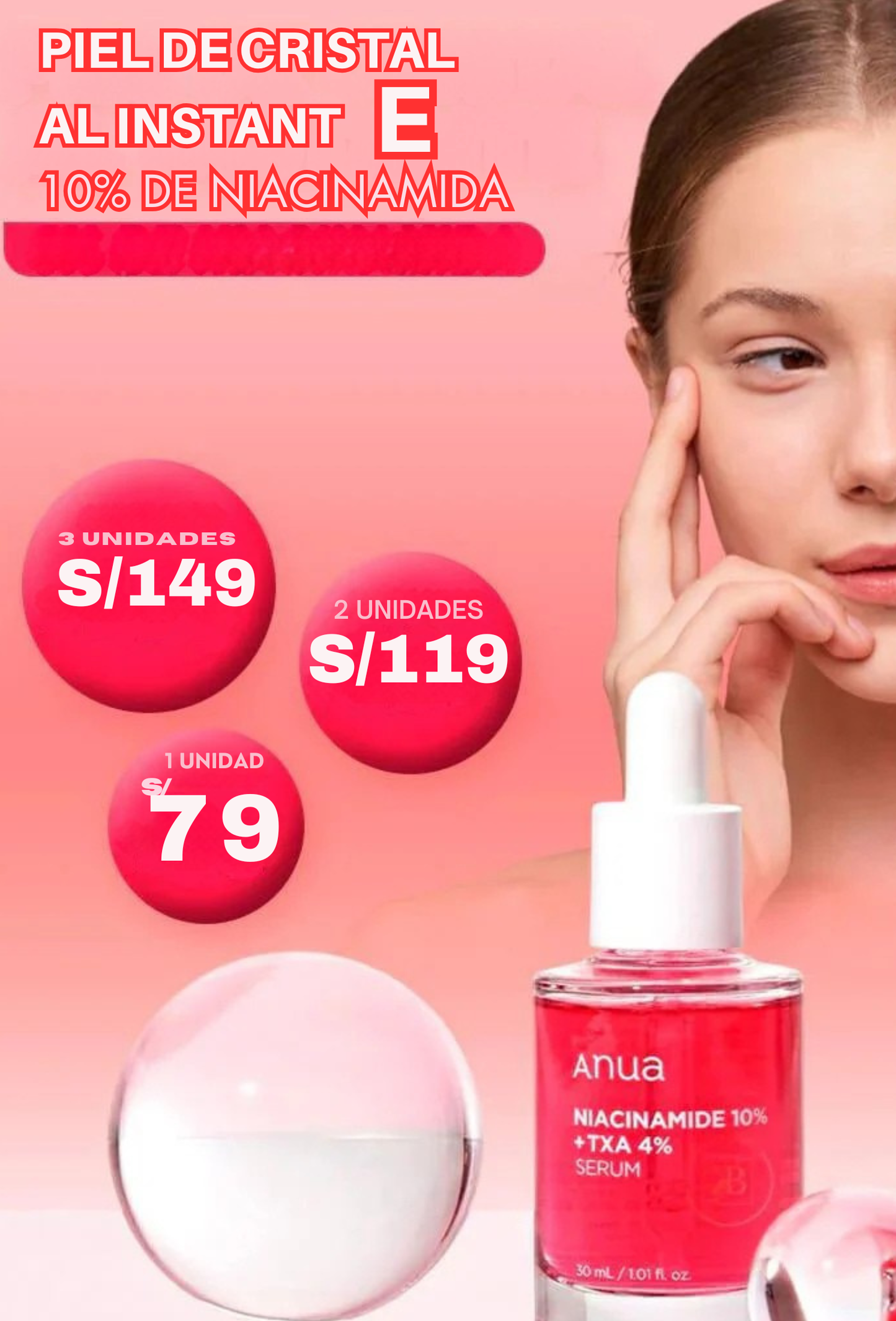 ANUA SERUM - ACN3 - MANCHAS- OJERAS -LABIOS